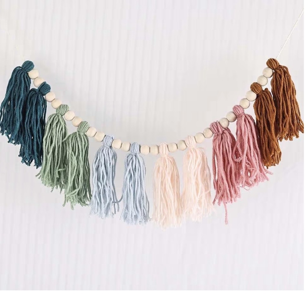 Colorful Tassel Garland boho decor 43 inch